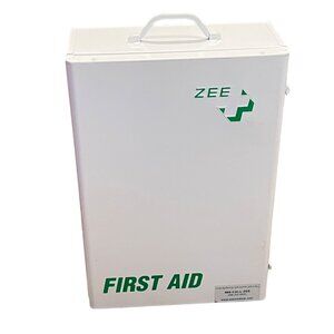 Zee Vintage Large 22" First Aid Metal Cabinet With Shelves & Handle